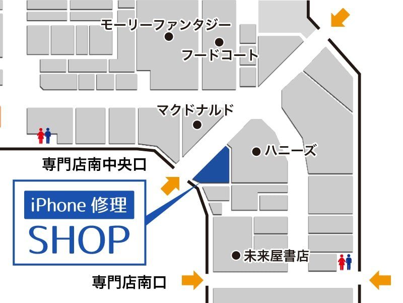 イオンスーパーセンター十和田店フロアマップ